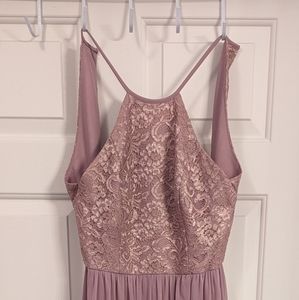 Lace Halter Bridesmaid Dress David's Bridal